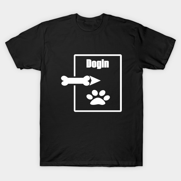 DogIn , dog lover T-Shirt by elzammar